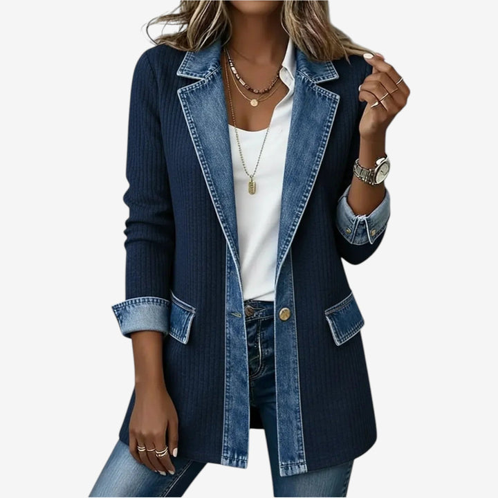 Emily | Mixed Denim Jacket