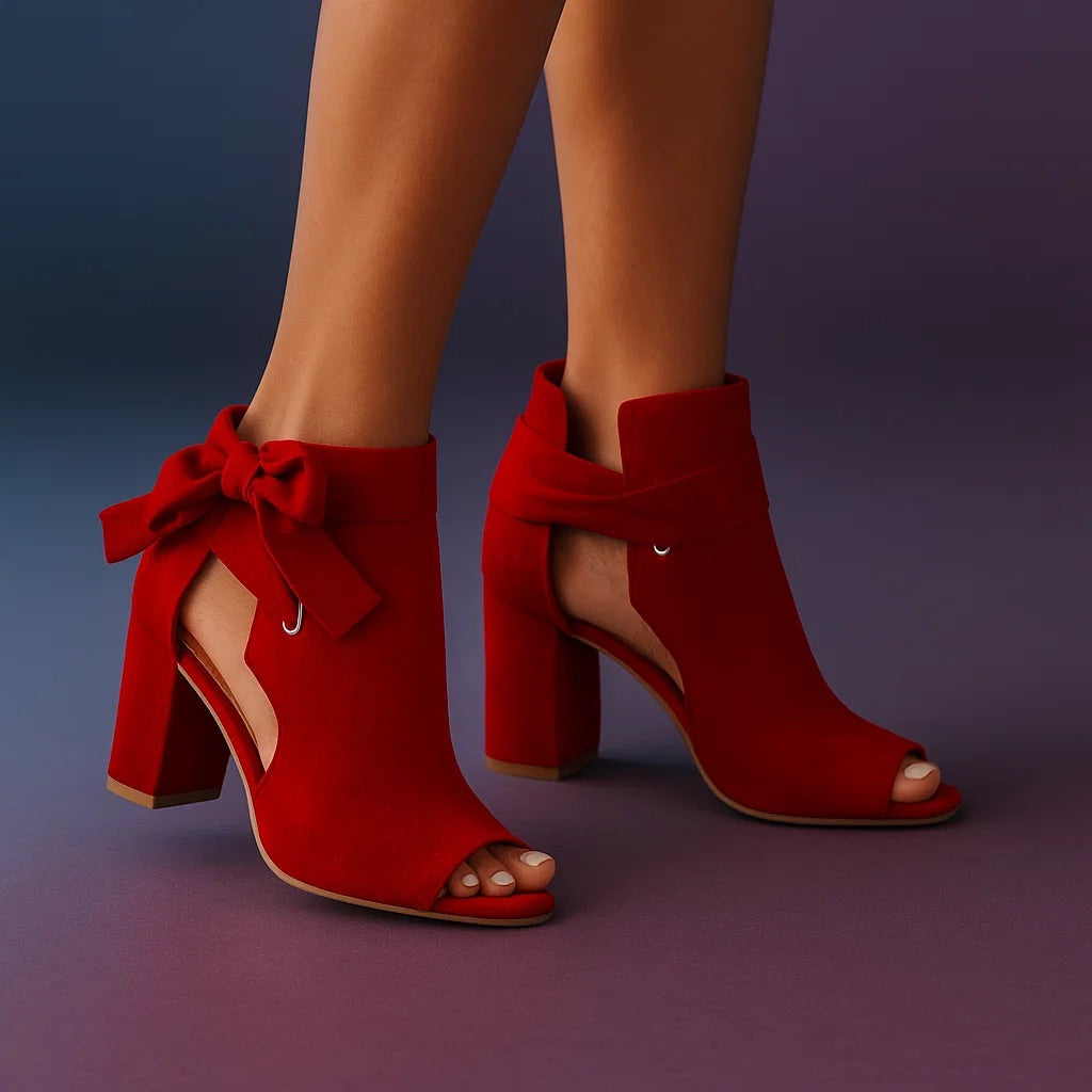 Bianca | Elegant Bow Heel Sandals